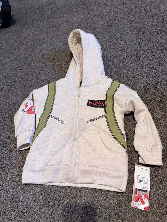 Ghostbusters Other - Ghostbusters Venkman Proton Pack Zip-Up Hoodie Toddler Size 3T
